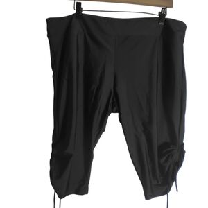 Hilor Black Cropped capri Pants stretchy size 20